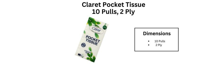claret pocket Tissue