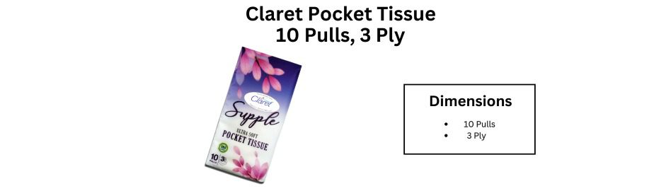 claret pocket tissue