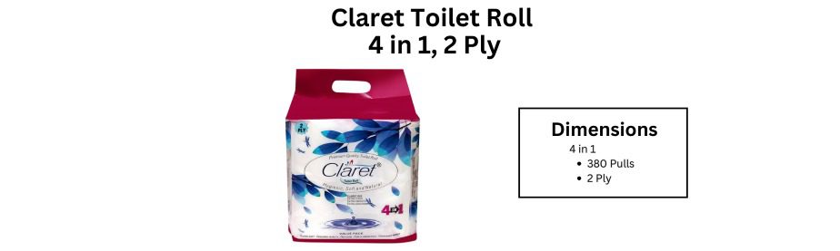 claret toilet rolls 4 in 1
