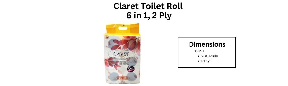 claret toilet roll 6 in 1