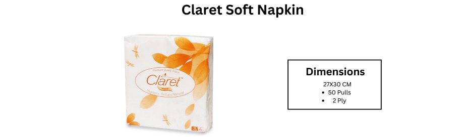 claret soft napkin