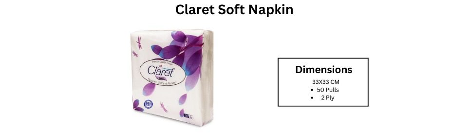 claret soft napkin