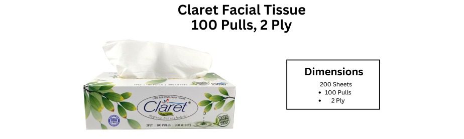 claret facial tissue