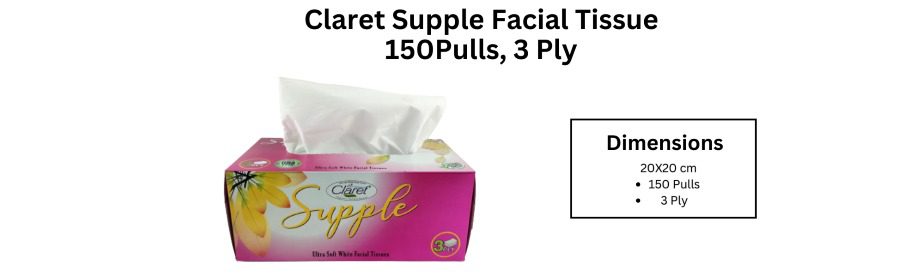 claret superb facial tissue