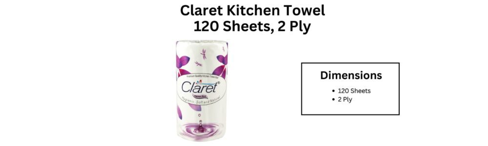 claret kitchen towel 120 sheets