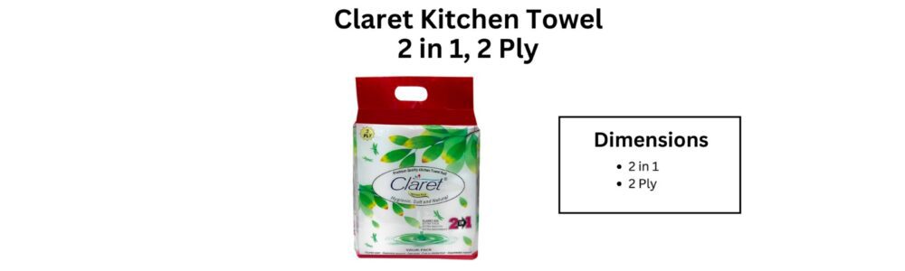 claret kitchen towel 2 in1