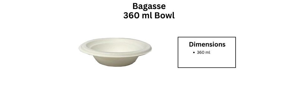 BAGASSE 360ML BOWL