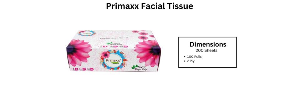Primaxx facial tissue